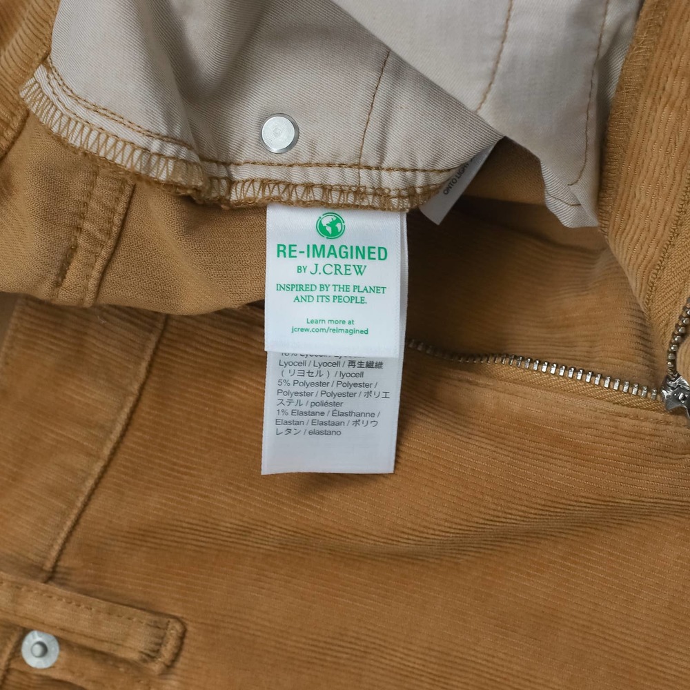 NWT J. Crew Women's Vintage Straight Pant Garment-Dyed Corduroy Cappuccino 30 - Picture 8 of 8